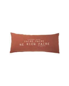 Coussin long Smoothie Terre Brûlée 30x70cm Bed and Philosophy