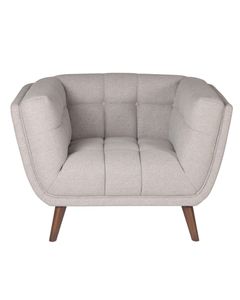 Fauteuil en tissu gris clair Beryl