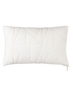 Coussin en coton blanc motifs géométriques 30 x 50 cm Neo