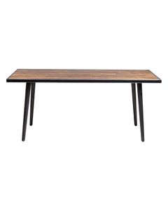 Table rectangulaire 180 x 90 cm bois et métal Cusco