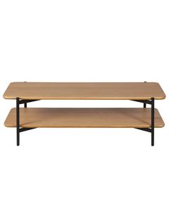 Table basse rectangulaire en chêne et métal EASY