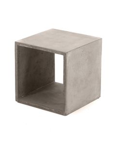 Cube de rangement béton 40X40 cm gris clair Hermitage