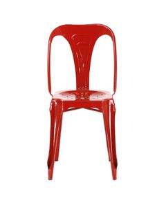 Chaise en fer rouge INDUS