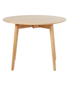 Table repas ronde 100cm chêne naturel Mika