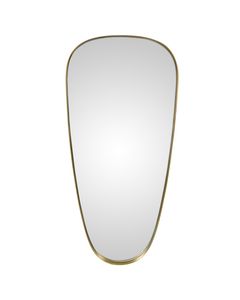 Miroir en métal laitoné ovale 92 x 43 cm DALY