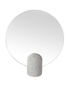 Miroir rectangulaire en terrazzo blanc Muzz