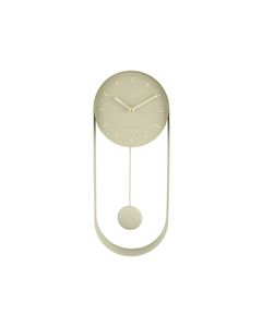 Horloge murale PenduleCharm olive vert Present Time