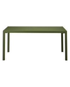 Table de jardin 160cm métal vert foncé Quatris