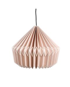 Suspension en papier origami écru Polka