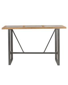 Table de bar en pin massif et béton SVEN