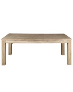 Table repas 200 cm, allonge intégrée