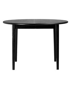 Table repas ronde 110 cm extensible chêne noir Twist