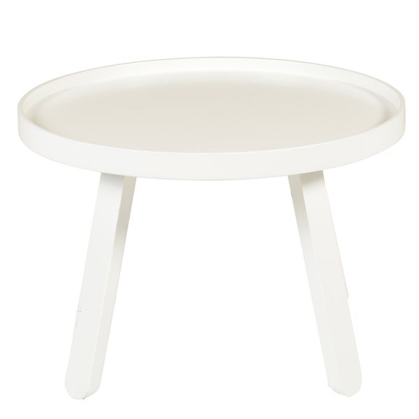 Table Basse Blanche Ronde O 58 Cm Style Contemporain Mjuk Zago Store